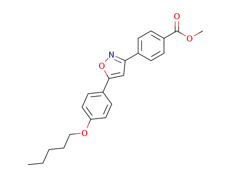 Benzoic acid, 4-[5-[4-(pentyloxy)phenyl]-3-isoxazolyl]-, methyl ester                                                                                                                                   