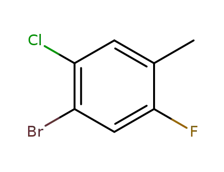 Molecular Structure of 201849-17-4 (4-BROMO-5-CHLORO-2-FLUOROTOLUENE)