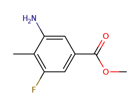 Molecular Structure of 1093087-06-9 (Methyl 3-amino-5-fluoro-4-methylbenzoate)