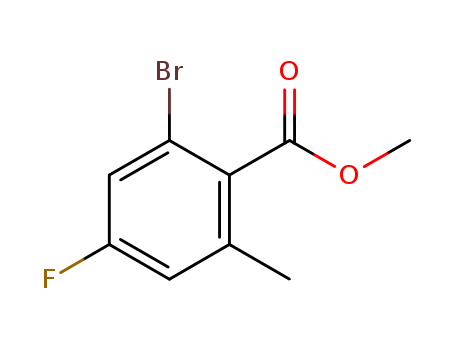 2-bromo-4-fluoro-6-methylbenzoic acid methyl ester cas no. 1262396-04-2 98%