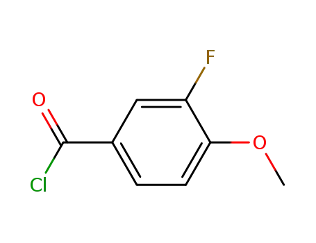 Molecular Structure of 3907-15-1 (3-Fluoro-4-methoxybenzoyl chloride)