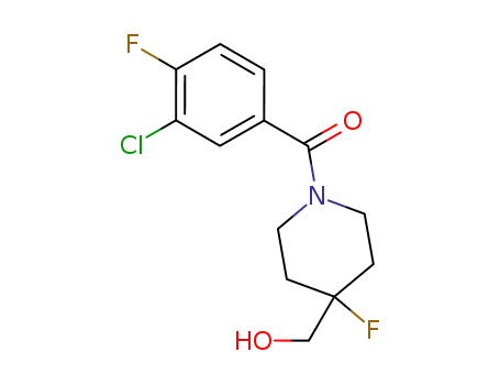 (3-Chloro-4-fluorophenyl)[4-fluoro-4-(hydroxymethyl)-1-piperidinyl]methanone