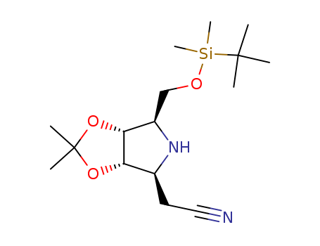 4H-1,3-Dioxolo[4,5-c]pyrrole-4-acetonitrile,6-[[[(1,1-dimethylethyl)dimethylsilyl]oxy]methyl]tetrahydro-2,2-dimethyl-,(3aS,4S,6R,6aR)-