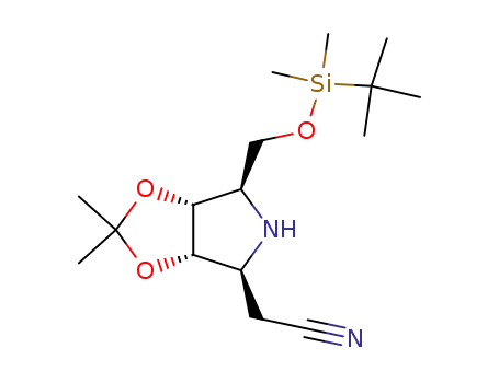 4H-1,3-Dioxolo[4,5-c]pyrrole-4-acetonitrile,6-[[[(1,1-dimethylethyl)dimethylsilyl]oxy]methyl]tetrahydro-2,2-dimethyl-,(3aS,4S,6R,6aR)-