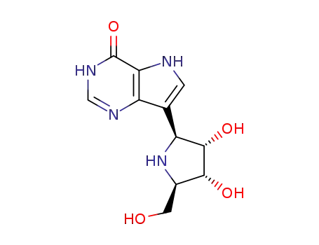 4H-Pyrrolo[3,2-d]pyrimidin-4-one,7-[(2S,3S,4R,5R)-3,4-dihydroxy-5-(hydroxymethyl)-2-pyrrolidinyl]-3,5-dihydro-
