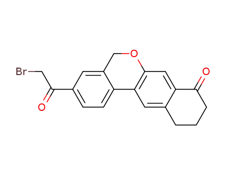 3-?(2-?bromoacetyl)?-?10,?11-?dihydro-5H-?Benzo[d]?naphtho[2,?3-?b]?pyran-?8(9H)?-?one