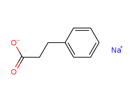 Molecular Structure of 114-84-1 (Benzenepropanoic acid, sodium salt)