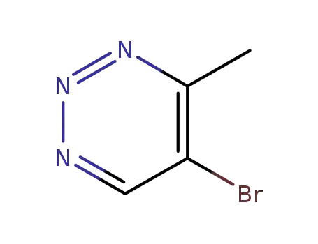 Molecular Structure of 114078-90-9 (1,2,3-Triazine, 5-bromo-4-methyl-)