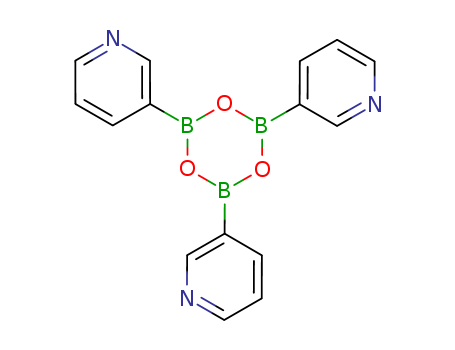  Click for larger view .Molecular Structure of 160688-99-3 (Pyridine, 3,3',3''-(2,4,6-boroxintriyl)tris-)