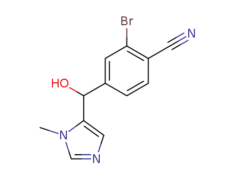 Benzonitrile, 2-bromo-4-[hydroxy(1-methyl-1H-imidazol-5-yl)methyl]-