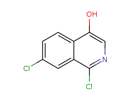 Molecular Structure of 1028252-14-3 (1,7-dichloroisoquinolin-4-ol)