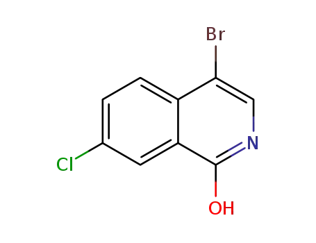 Molecular Structure of 1028252-13-2 (4-Bromo-7-chloroisoquinolin-1(2H)-one)