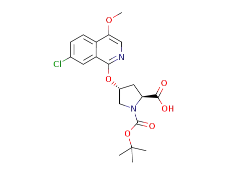 (2S,4R)-1-(tert-butoxycarbonyl)-4-((7-chloro-4-Methoxyisoquinolin-1-yl)oxy)pyrrolidine-2-carboxylic acid