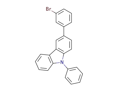 Molecular Structure of 854952-59-3 (3-(3-bromophenyl) -9-phenyl-9H -carbazole)