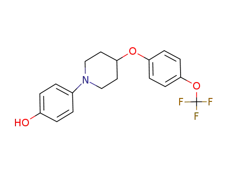 Molecular Structure of 681482-81-5 (4-[4-[4-(trifluoroMethoxy)phenoxy]piperidin-1-yl]phenol)