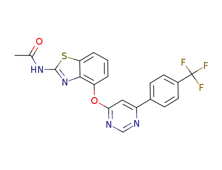 Acetamide, N-[4-[[6-[4-(trifluoromethyl)phenyl]-4-pyrimidinyl]oxy]-2-benzothiazolyl]-