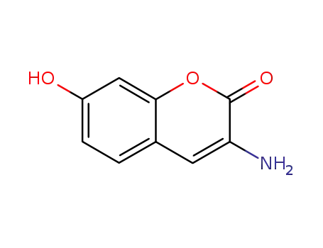 Molecular Structure of 79418-41-0 (3-Amino-7-hydroxy-2H-chromen-2-one)