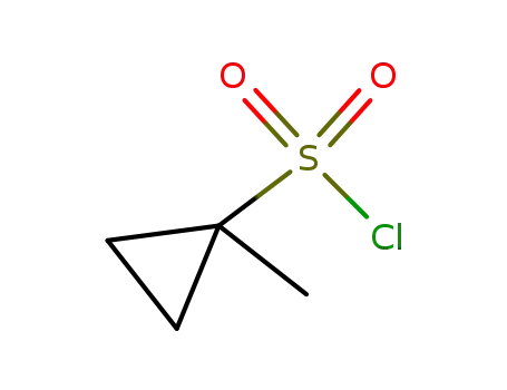 Molecular Structure of 923032-55-7 (1-Methylcyclopropane-1-sulfonyl chloride)
