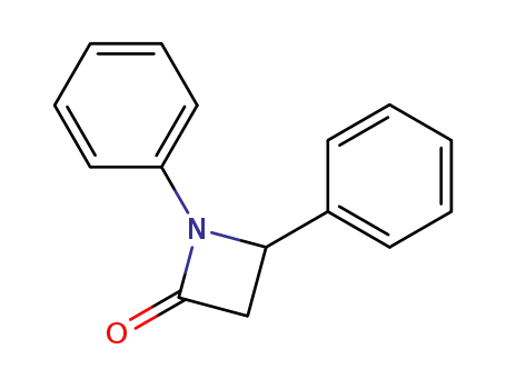 Molecular Structure of 13474-22-1 (1,4-diphenyl-2-azetidinone)