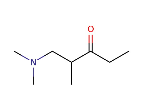 Molecular Structure of 51690-03-0 (1-Dimethylamino-2-methylpentan-3-one)