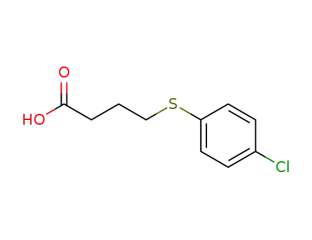 Molecular Structure of 29193-63-3 (4-(4-CHLORO-PHENYLSULFANYL)-BUTYRIC ACID)