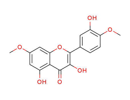 4H-1-Benzopyran-4-one,3,5-dihydroxy-2-(3-hydroxy-4-methoxyphenyl)-7-methoxy-(529-40-8)