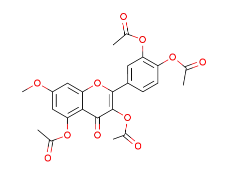 4H-1-Benzopyran-4-one,
3,5-bis(acetyloxy)-2-[3,4-bis(acetyloxy)phenyl]-7-methoxy-