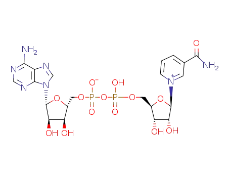 Molecular Structure of 53-84-9 (beta-Diphosphopyridine nucleotide)