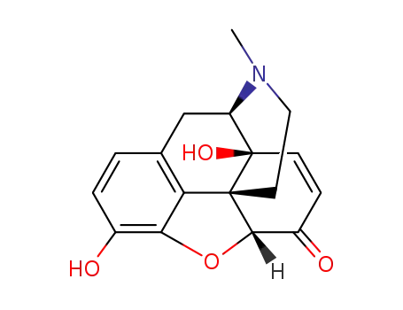 Molecular Structure of 41135-98-2 (14-hydroxymorphine-6-one)