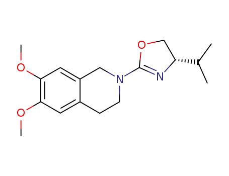 Isoquinoline,
2-[(4S)-4,5-dihydro-4-(1-methylethyl)-2-oxazolyl]-1,2,3,4-tetrahydro-6,7-
dimethoxy-