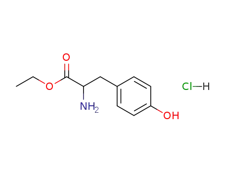 Molecular Structure of 5619-08-9 (DL-TYROSINE ETHYL ESTER HYDROCHLORIDE)