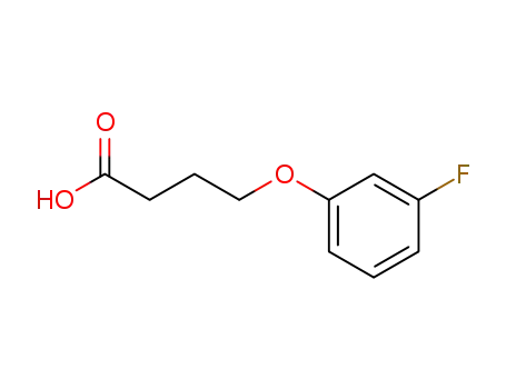 Molecular Structure of 87411-27-6 (4-(3-FLUORO-PHENOXY)-BUTYRIC ACID)