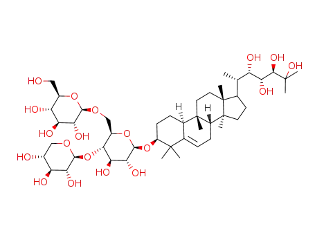 Molecular Structure of 75799-04-1 (MoMordicoside B)