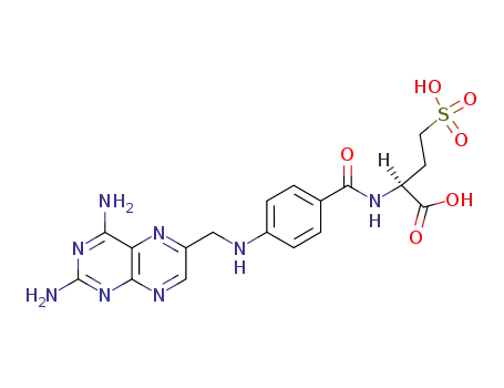 Butanoic acid,
2-[[4-[[(2,4-diamino-6-pteridinyl)methyl]amino]benzoyl]amino]-4-sulfo-,
(S)-