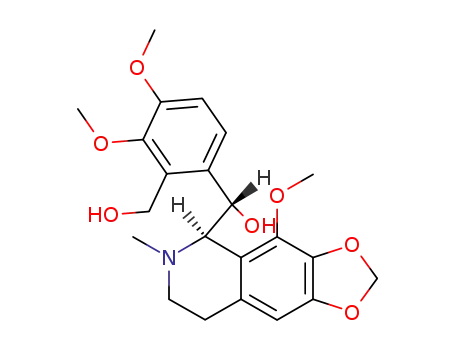 Molecular Structure of 23942-99-6 ([S-(R*,S*)]-3,4-dimethoxy-alpha1-(5,6,7,8-tetrahydro-4-methoxy-6-methyl-1,3-dioxolo[4,5-g]isoquinolin-5-yl)-o-xylene-alpha,alpha'-diol)