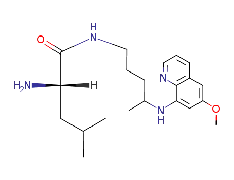 Pentanamide,
2-amino-N-[4-[(6-methoxy-8-quinolinyl)amino]pentyl]-4-methyl-, (2S)-