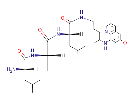 L-Leucinamide,
L-leucyl-L-alanyl-N-[4-[(6-methoxy-8-quinolinyl)amino]pentyl]-
