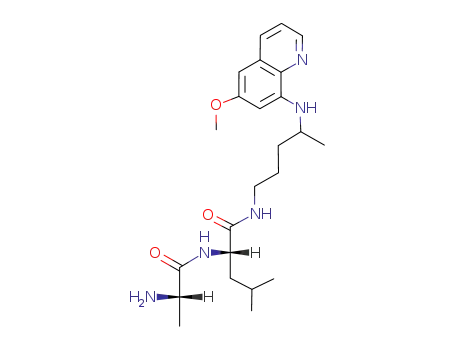 L-Leucinamide, L-alanyl-N-[4-[(6-methoxy-8-quinolinyl)amino]pentyl]-