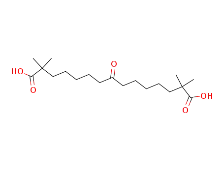 Molecular Structure of 413624-71-2 (Pentadecanedioic acid, 2,2,14,14-tetramethyl-8-oxo-)