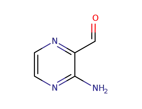 Molecular Structure of 32710-14-8 (3-aminopyrazine-2-carbaldehyde)