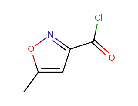 Molecular Structure of 39499-34-8 (5-METHYLISOXAZOLE-3-CARBONYL CHLORIDE)