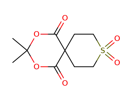 Molecular Structure of 64096-86-2 (3,3-DIMETHYL-2,4-DIOXA-9LAMBDA6-THIASPIRO[5.5]UNDECANE-1,5,9,9-TETRAONE)