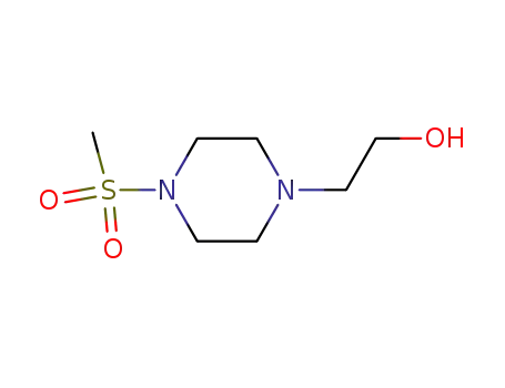 Molecular Structure of 72388-13-7 (1-(2-HYDROXYETHYL)-4-METHANESULFONYLPIPERAZINE)