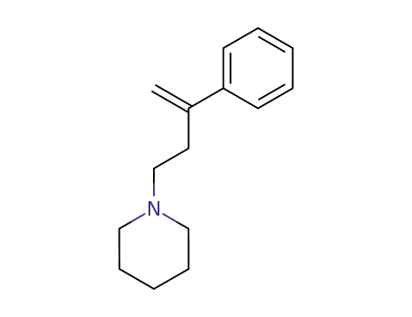 Molecular Structure of 109933-22-4 (Piperidine, 1-(3-phenyl-3-butenyl)-)