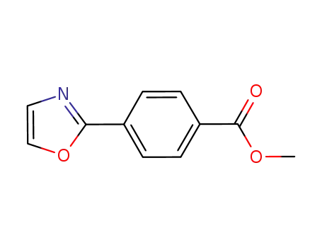 Molecular Structure of 421553-40-4 (Benzoic acid, 4-(2-oxazolyl)-, methyl ester)
