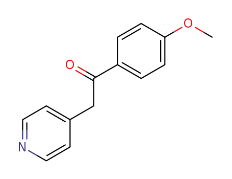 Molecular Structure of 6576-06-3 (1-(4-METHOXY-PHENYL)-2-PYRIDIN-4-YL-ETHANONE)