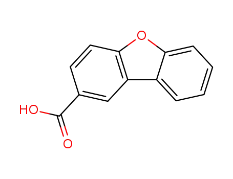 Molecular Structure of 22439-48-1 (2-Dibenzofurancarboxylic acid)