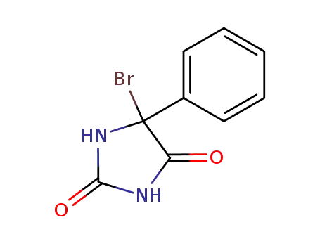 Molecular Structure of 59760-95-1 (2,4-Imidazolidinedione, 5-bromo-5-phenyl-)