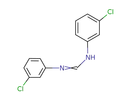 Molecular Structure of 16596-00-2 (N,N'-BIS-(3-CHLOROPHENYL)METHANIMIDAMIDE)