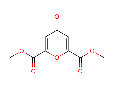 Molecular Structure of 6558-96-9 (4H-Pyran-2,6-dicarboxylic acid, 4-oxo-, dimethyl ester)
